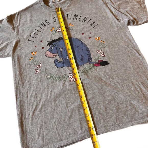 Disney Eeyore Donkey Sz XL T-Shirt Gray Ring Spun Feeling Sentimental Daisy - Picture 10 of 11